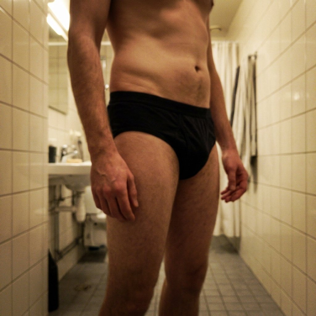 Cueca Slip Preta Algodão Clássica Worn