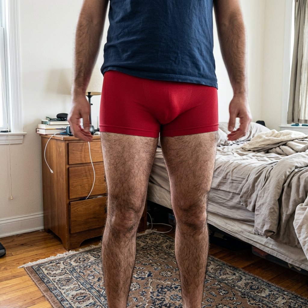 Cueca Boxer Lupo de Microfibra Vermelha