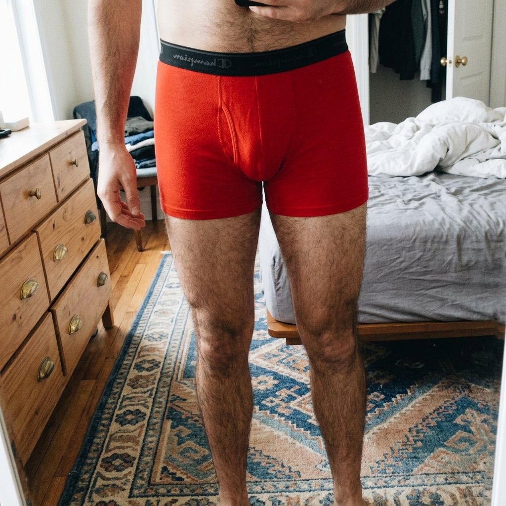 Cueca Boxer Vermelha de Coleção