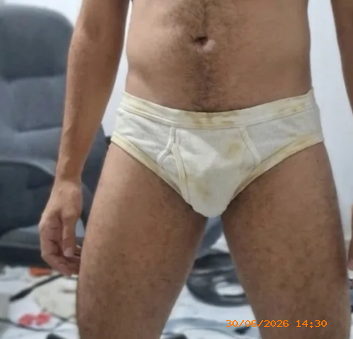 Cueca Slip Branca Algodão Reuso