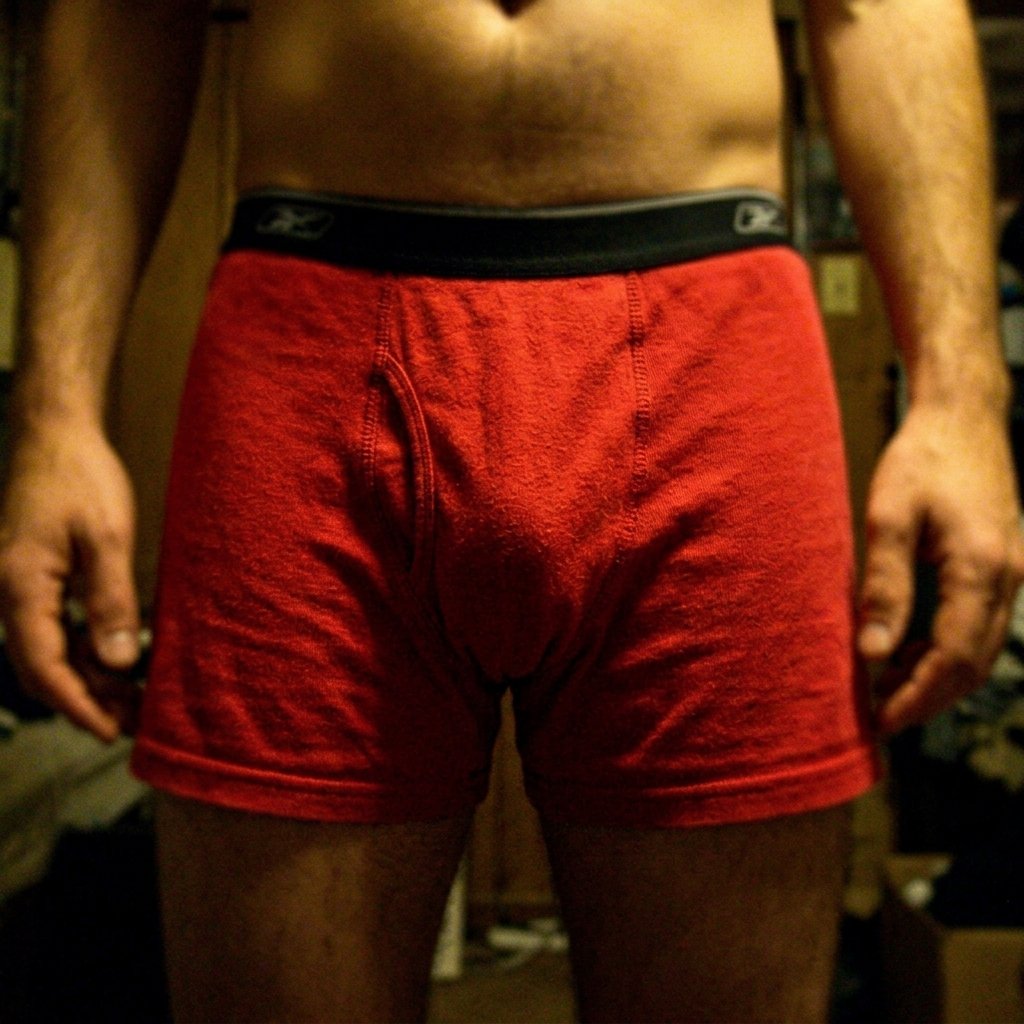 Cueca Boxer Lupo Vermelha Frente Confort
