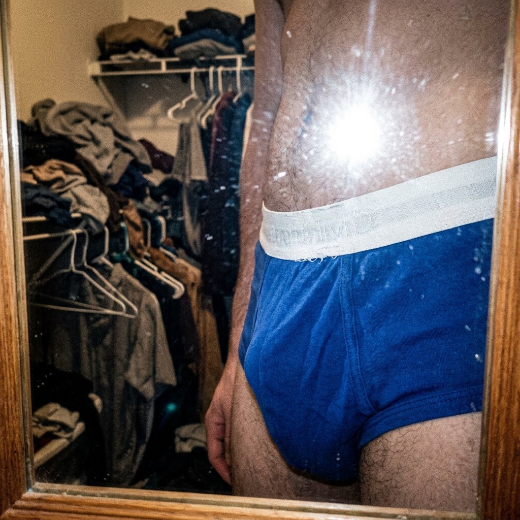 Cueca Slip Mash Azul Frente Confort