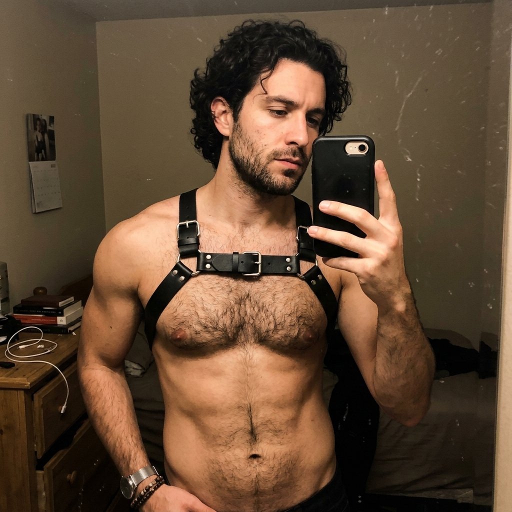 Harness de Peito de Couro Legítimo