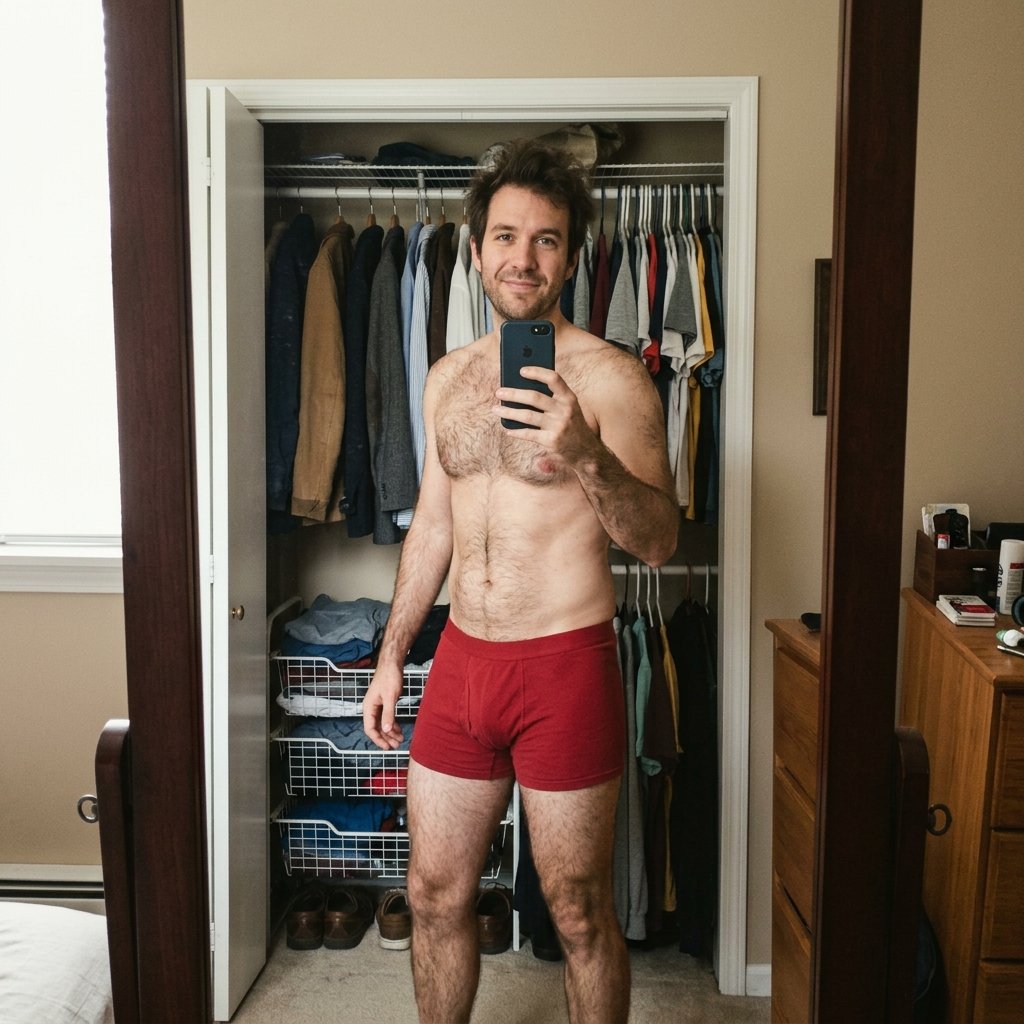 Cueca Boxer Vermelha Lupo Guarda-Roupa