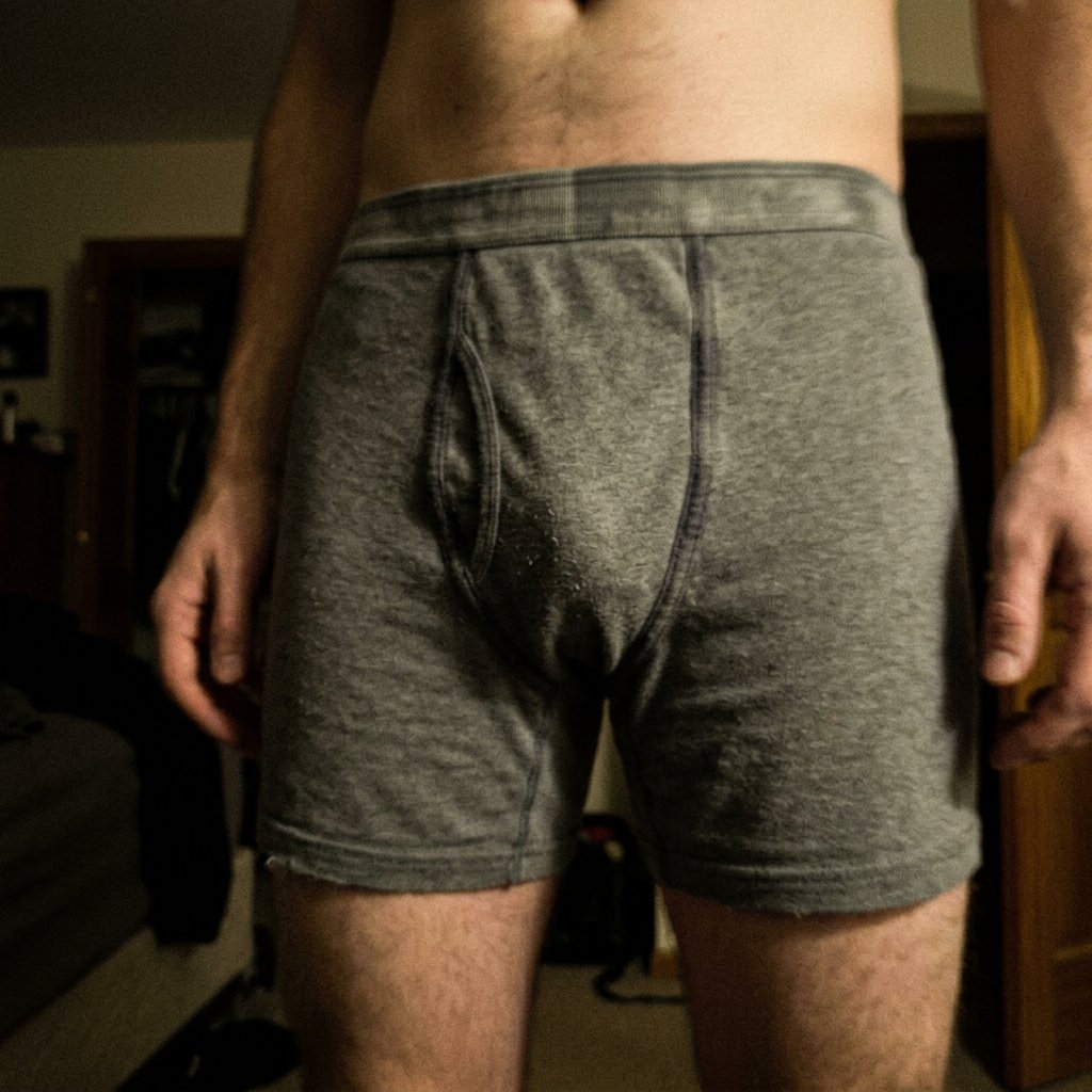 Cueca Boxer Lupo Cinza Muito Usada Hairy