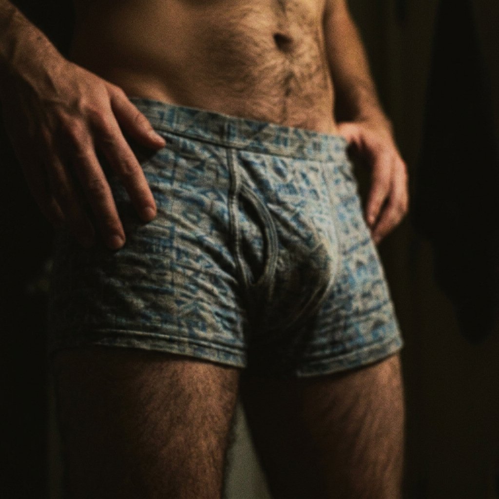 Cueca Boxer Lupo Estampada Muito Usada Hairy