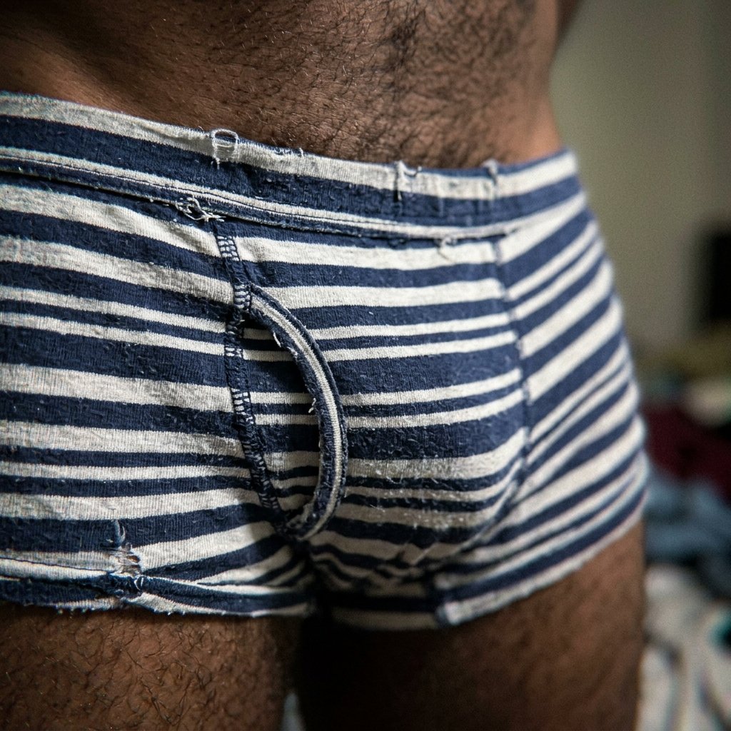 Cueca Boxer Lupo Listrada Muito Usada Hairy