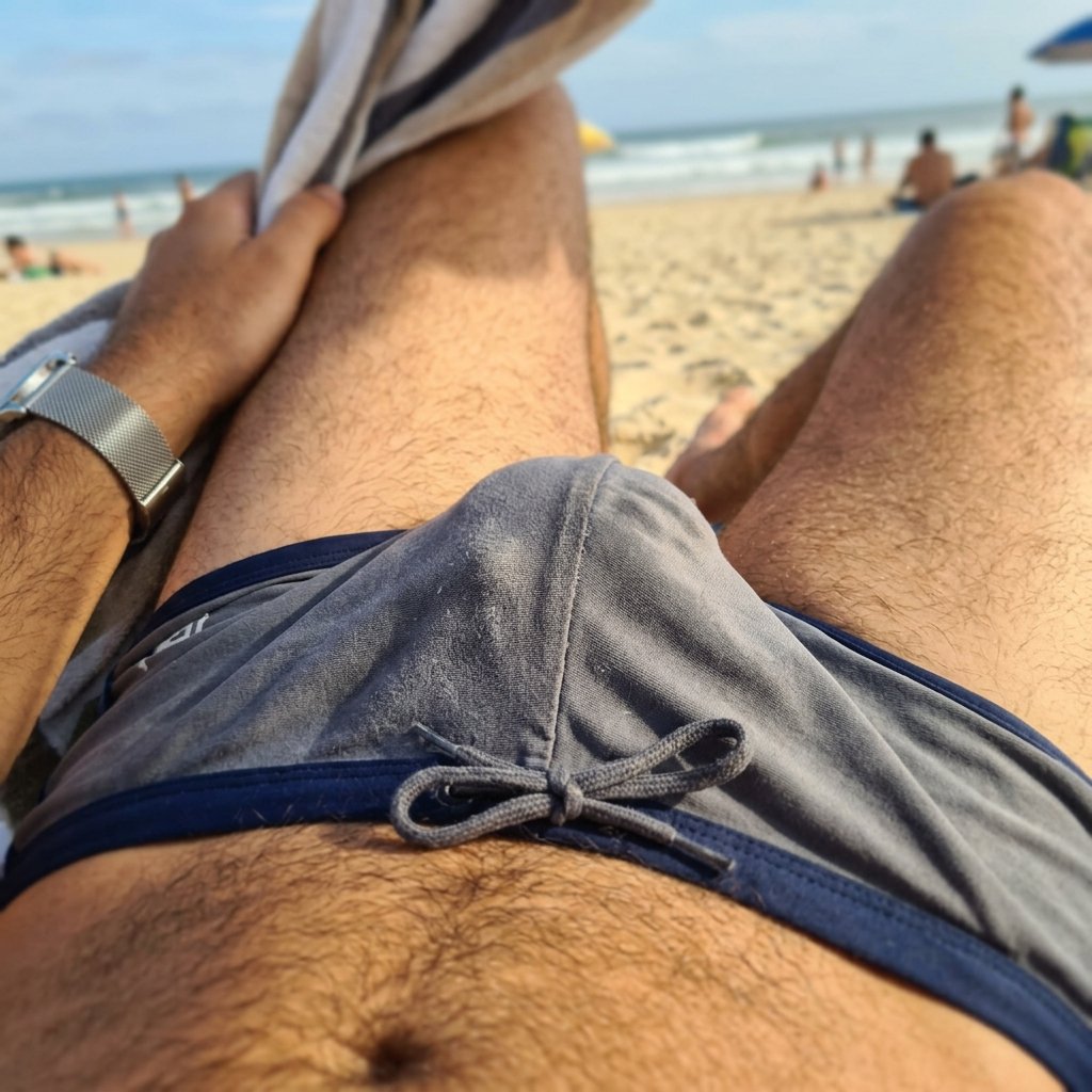 Sunga Slip Cinza Muito Usada Hairy 3
