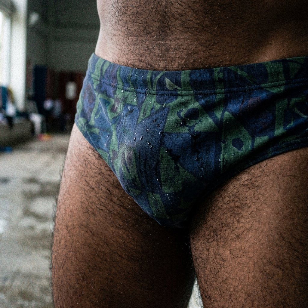 Sunga Slip Estampada Muito Usada Hairy
