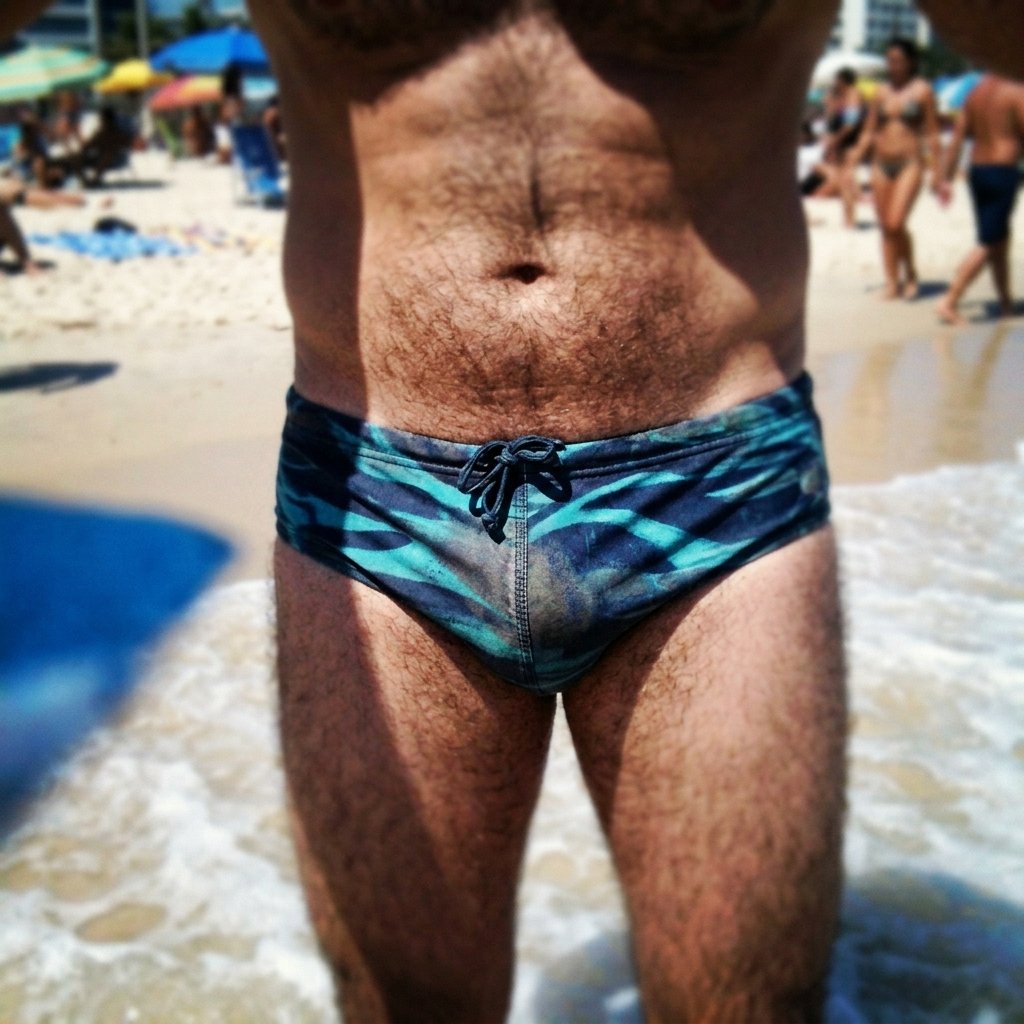 Sunga Slip Estampada Muito Usada Hairy 4