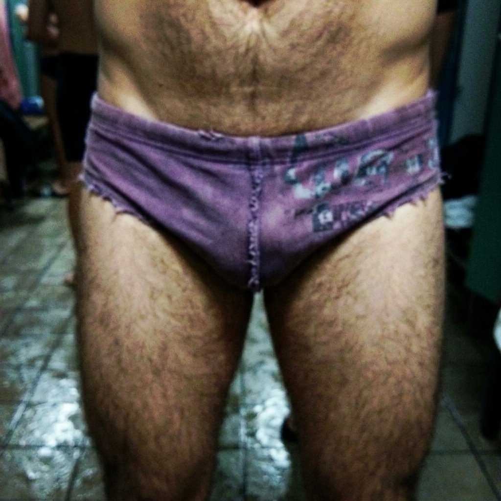 Sunga Slip Roxa Muito Usada Hairy