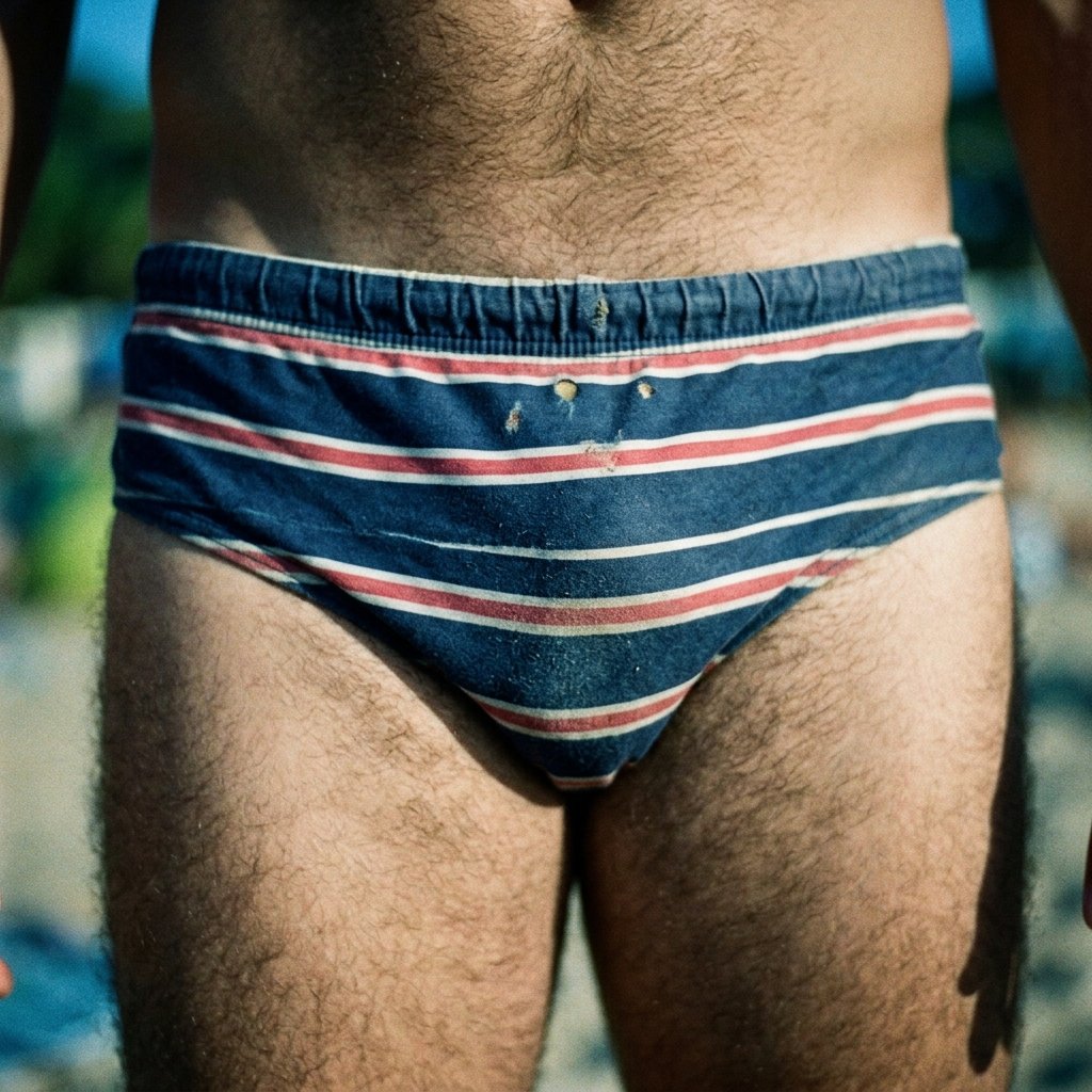 Sunga Slip Listrada Muito Usada Hairy