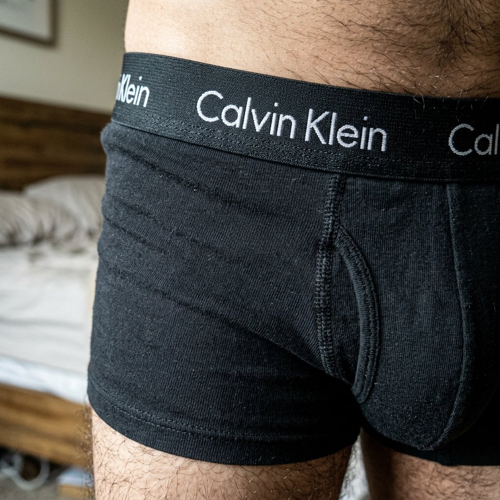 Cueca Boxer Calvin Klein Preta Close-Up